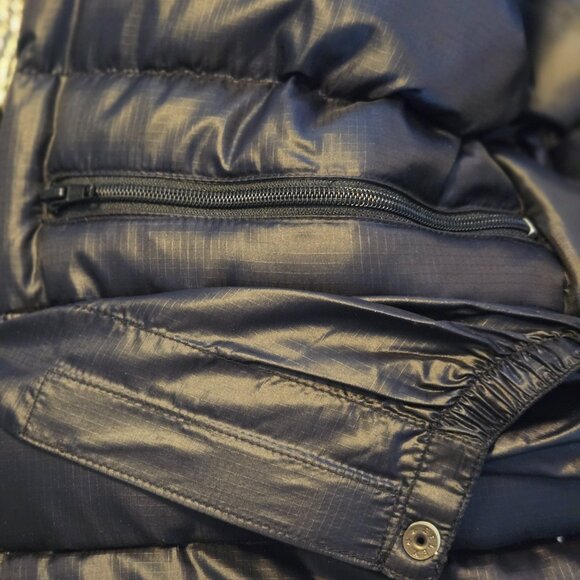 Polo Sport Men's Vintage Snowboard Jacket Black w/ Silver Striped Sleeves XL - Picture 6 of 11